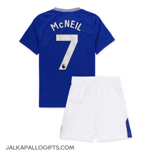 Everton Dwight McNeil #7 Koti Peliasu Lasten 2024-25 Lyhythihainen (+ Lyhyet housut)